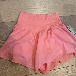AERIE OFFLINE WOMENS PINK SHORTS SMALL